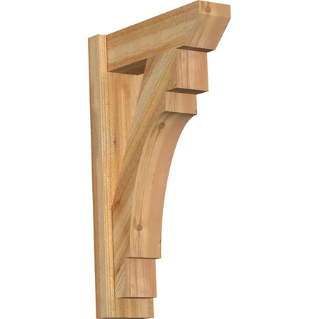 Ekena Millwork Merced Slat Rough Sawn Outlooker, Western Red Cedar, 6"W x 18"D x 30"H OUT06X18X30MRC06RWR